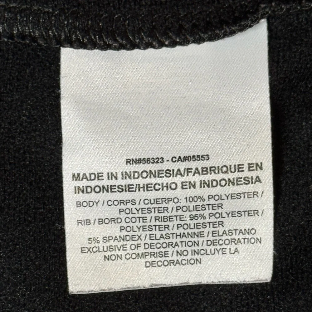 Nike Black full zip up jacket White swoosh logo Women’s Small sport track
